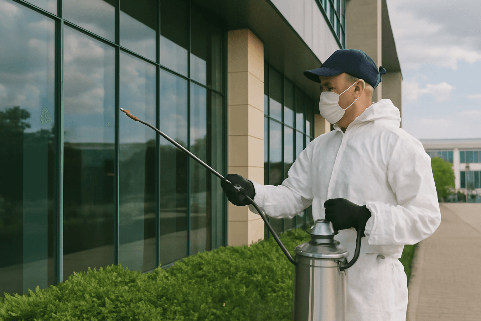 Pest Control Professional at Work